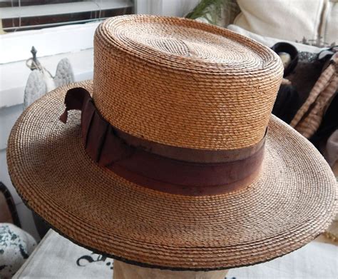 Image Result For 19th Century Straw Hat Men Mens Straw Hats Vintage