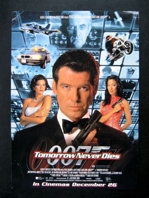 James Bond Collectibles Tomorrow Never Dies A4 Flyer