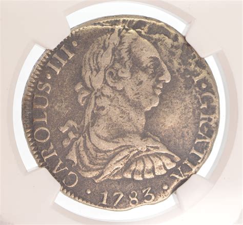 1783 Mo Ff Mexico Genuine Shipwreck El Cazador 8 Reales Silver Coin
