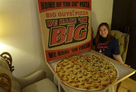 A recent tweet has been circling social media that's been blowing the minds of pizza lovers across the internet, brobible reports. Big Guys Pizza, Home of the 36-inch Pizza | Tina Villa