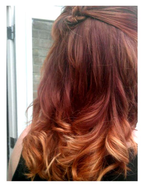 red ombre hair on Tumblr