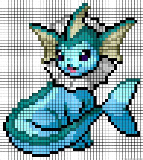 50 Idées De Dessins Pixel Art Pokémon à Colorier
