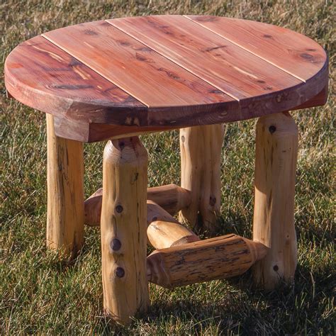 For outdoor use, cedar furniture is widely viewed as a good choice. Red Cedar Amish Outdoor Furniture Set - Log Furniture ...