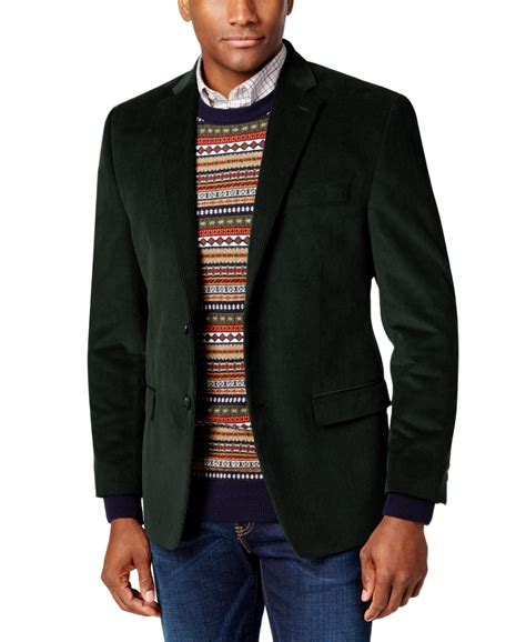 Ralph Lauren Mens Corduroy Coat Blazer Jacket Prism Contractors