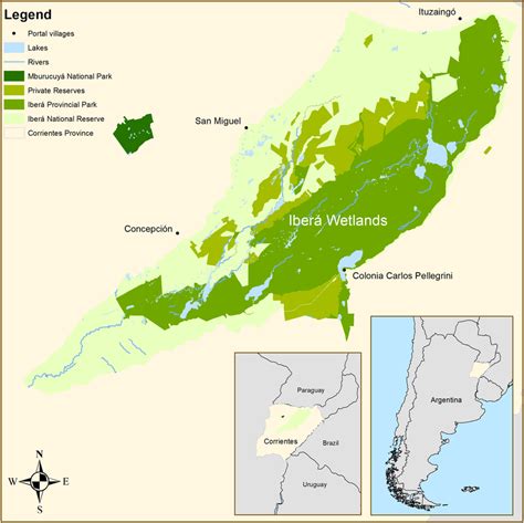 Map Of The Iberá Wetlands In 1997 Data Credit Conservation Land Trust