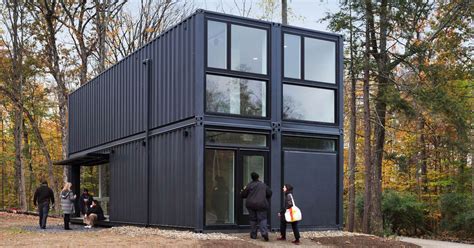 The shipping container house plans are now available for sale as a full size pdf file. Shipping containers create modern media lab at Bard ...