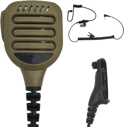 Pdflie Ip65 Waterproof Shoulder Mic Walkie Talkie Radio Speaker Microphone Mike With