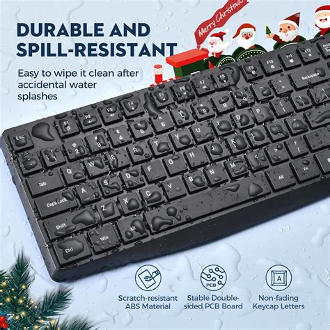 Buy Wireless Keyboard And Mouse Combo Colikes 24g Usb Cordless Mouse