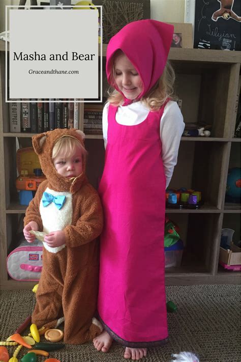 This fierce af bear costume comes fully stocked with all the bloody details for a dramatic wild diy production and styling: DIY Masha and Bear Costume | Bears, Costumes and Halloween costumes