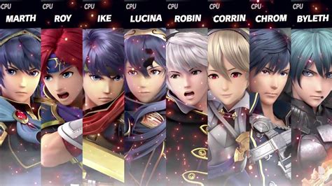 Super Smash Bros Ultimate Making All The Fire Emblem Characters Fight