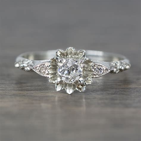 We did not find results for: 1920's White Gold & Diamond Flower Vintage Engagement Ring