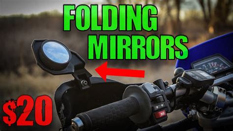 What are motorcycle hand guards for? folding DualSport mirrors (only $20) - YouTube