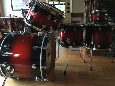 Dw Pacific Lx 6 Pc Maple Drum Set Reverb