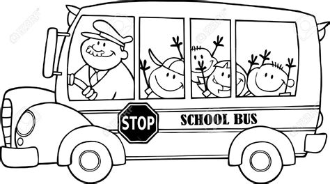 Japan bus vlog # japan # bus. Outlined School Bus With Happy Children Royalty Free ...