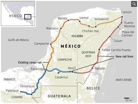 Mayan Train Project Map