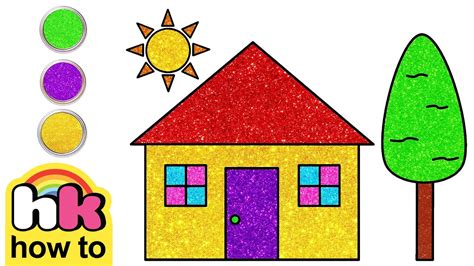 How To Draw A House Using Shapes Cute Easy Drawings Chiki Art