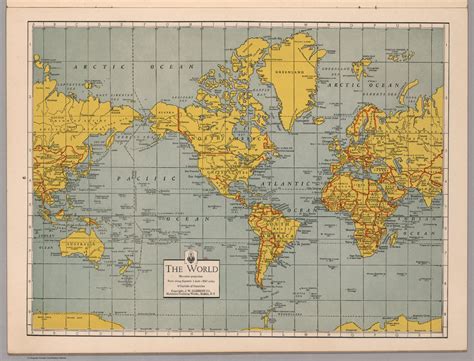 The World Mercator Projection David Rumsey Historical Map Collection