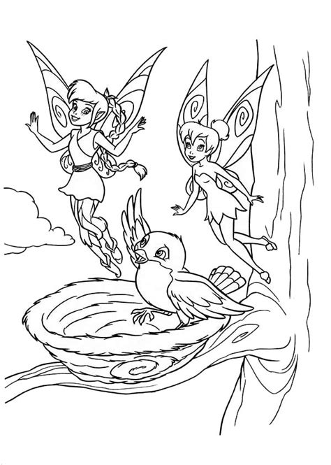 Maybe you would like to learn more about one of these? Fawn and Tinkerbell say Hi to a Bird in Pixie Coloring ...