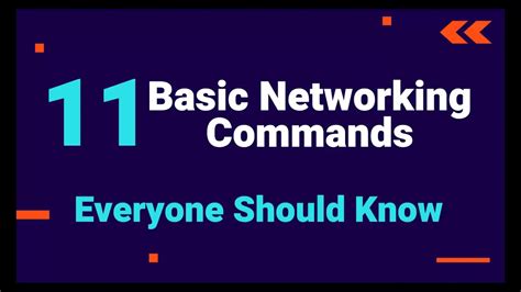 11 Basic Networking Commands Youtube