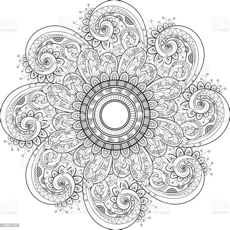 Download Vector Beautiful Deco Black Mandala Stock Illustration ...