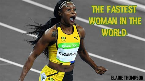 Have you ever thought about what is the fastest motorcycle in the world? Elaine Thompson - The Fastest Woman in The World HD - YouTube