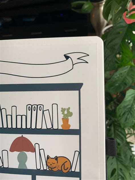 Bookshelf Journal Sticker Any Size Bujo Bookshelf Spread Etsy