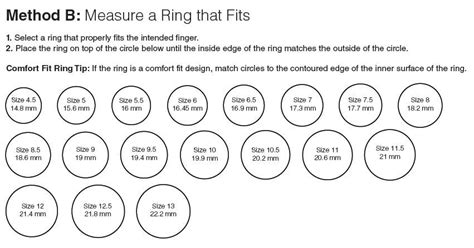 Comfort Fit Rings Rings Ring Sizer