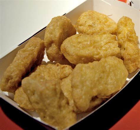 Get your hands on these at macca's like our nuggets made with tender juicy 100% aussie chicken breast in a crisp tempura coating, with no artificial colours, flavours or preservatives! Why McDonald's chicken nuggets only come in four shapes ...