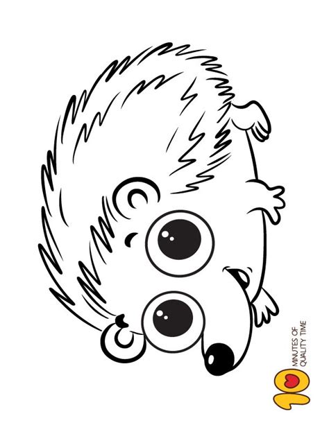 Here is a coloring page of sonic and his friends to paint online. Cute Hedgehog Coloring Page | Bee coloring pages, Hedgehog ...