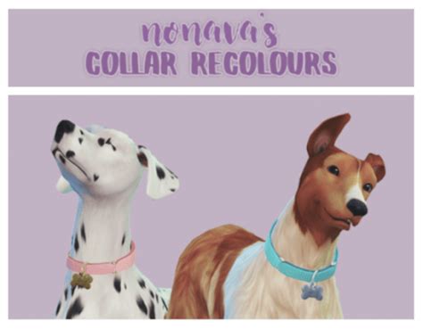 Dog Collar Recolors For The Sims 4 By Novana The Sims 4 Downloads Cc