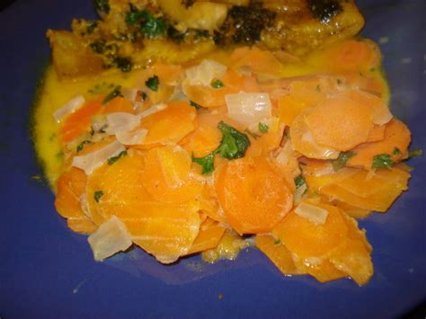 Carottes à la crème au micro - onde