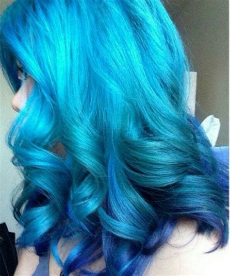 Ocean Blue Her Haircolorr Followthestory Her Hairstory Cool Hair Color Color Me Blue Ombre