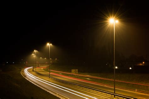 Free Images Fog Road Traffic Night Sunlight Morning Highway
