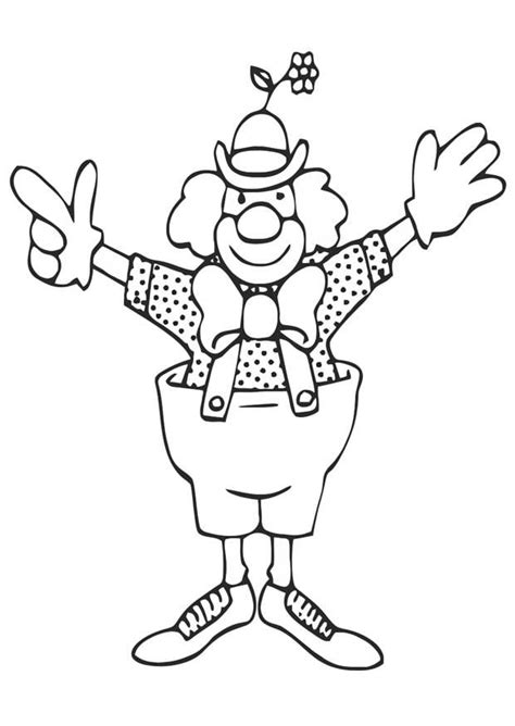 Malvorlage Clown - Kostenlose Ausmalbilder Zum Ausdrucken - Bild 20676.