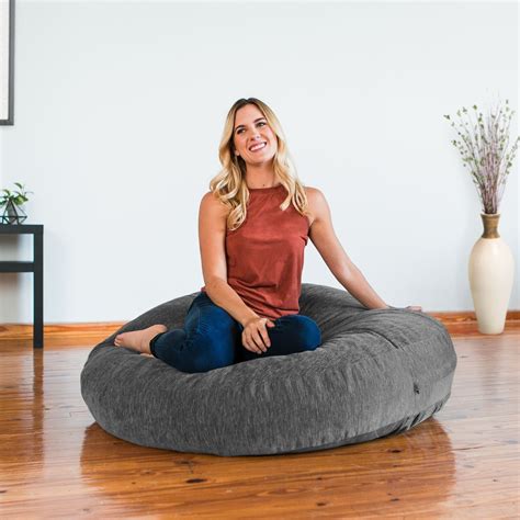 It makes a statement as the centerpiece to a room or nestled into a corner. Jaxx Cocoon Bean Bag Lounger with Chenille Cover | Bean ...