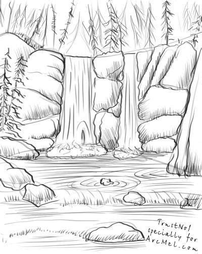 Comment dessiner un arbre : Apprendre Dessiner Un Paysage Japonais Facile / Full Ideas ...