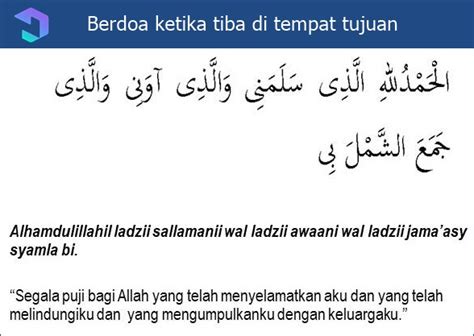 Doa Turun Kendaraan