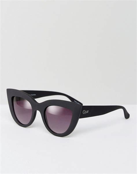 Quay Kitti Cat Eye Sunglasses Black Modesens Black Cat Eye Sunglasses Cat Eye Sunglasses