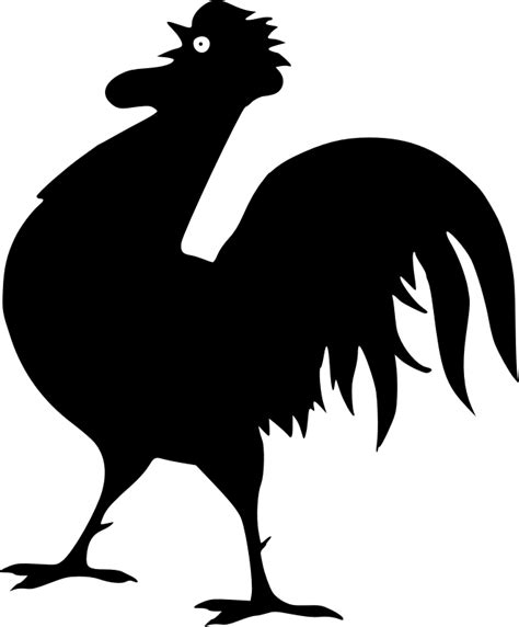 Download Clipart - Chicken silhouette