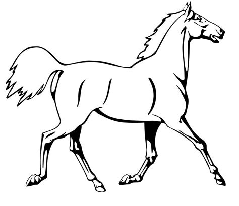 Exemple de desene in creion: Planse de colorat cu cai | SfatulMamicilor.ro