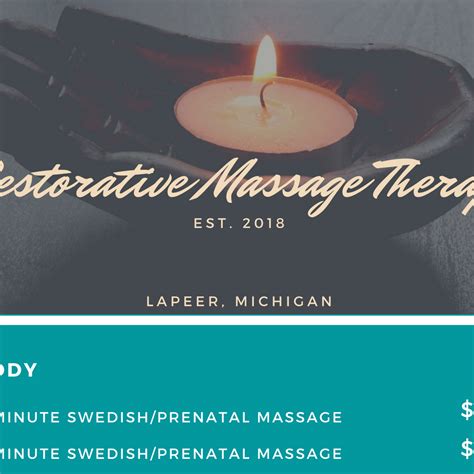 restorative massage therapy llc massage therapist in lapeer