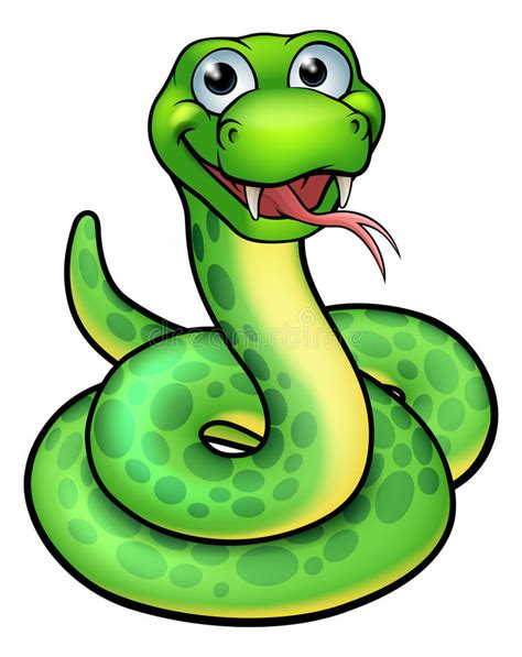 Du venin de serpent se répand. Snake Cartoon Character stock vector. Illustration of ...