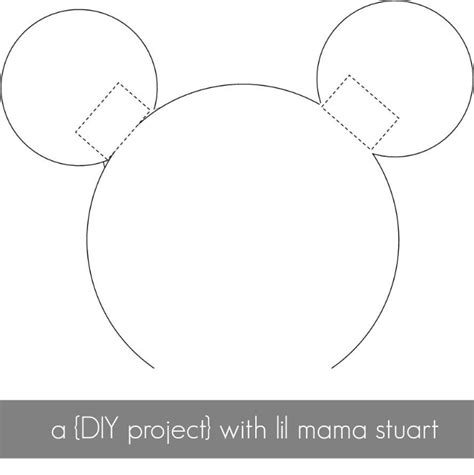 Mickey Mouse Ears Template Headband
