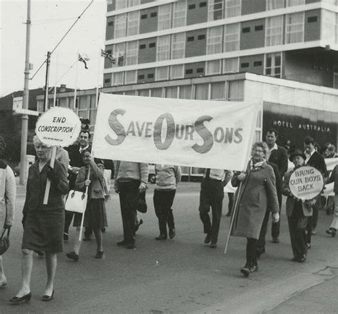 Australian Women Protest Conscription During Vietnam War Save Our Sons Sos 1965 1972 The