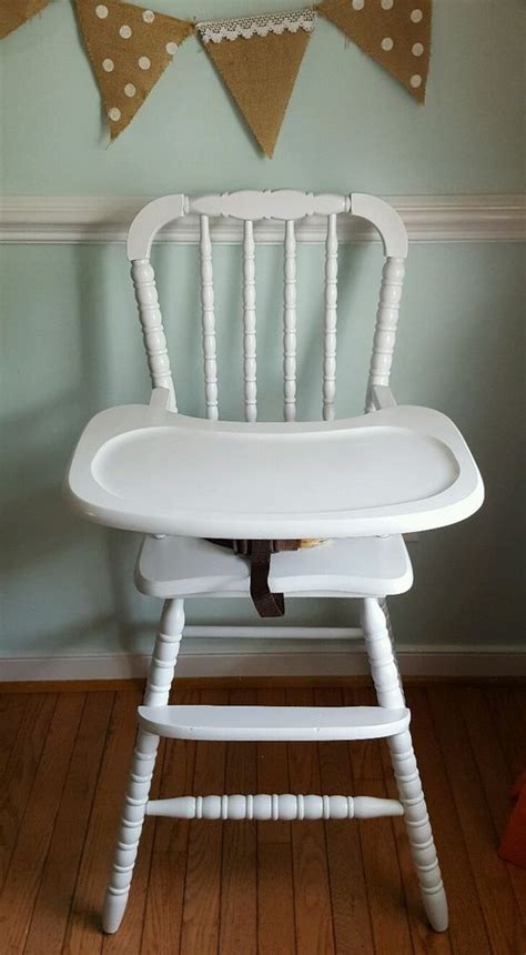 It brings this vintage piece back to life, while looking chic. Refinished Vintage Jenny Lind Wooden Highchair Wood High ...