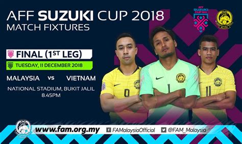 Update jadwal piala aff 2018 yang menjadikan tim garuda harus masuk grup neraka tahun ini. Harga Tiket Final Piala AFF Suzuki 2018 Malaysia vs ...