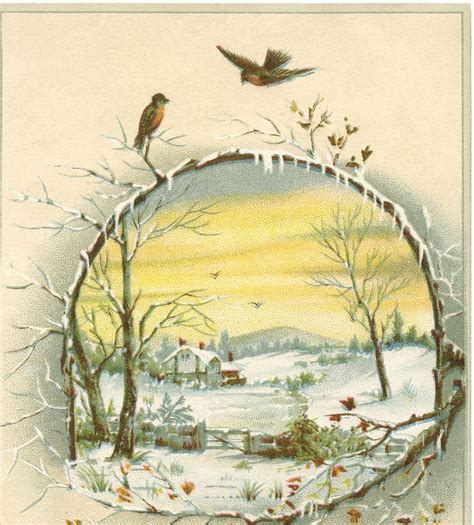12 Vintage Winter Graphics Landscapes With Images Winter Scenes