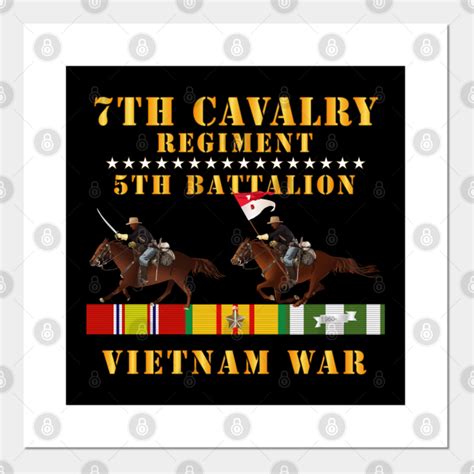 5th Battalion 7th Cavalry Regiment Vietnam War Wt 2 Cav Riders And