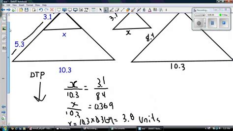 These figures are a photocopy of each other. Similar Triangles Example - YouTube