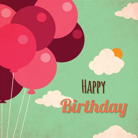 Premium Vector Happy Birthday Vector Illustration